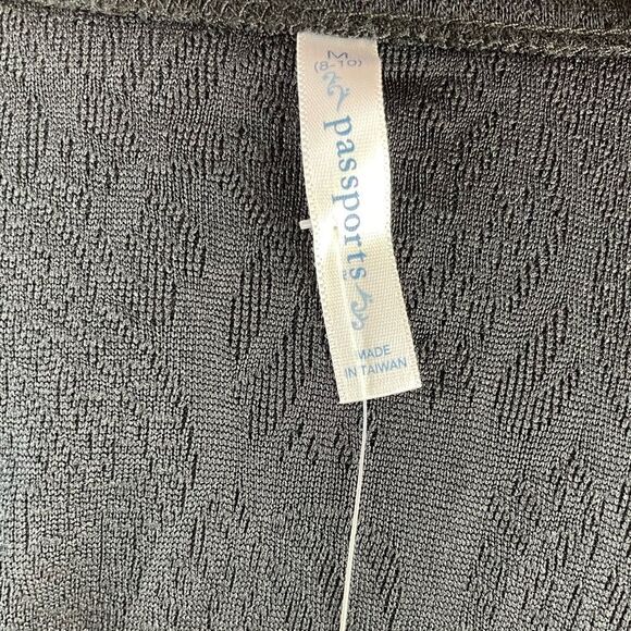 NWT Passports Black Long Sleeve T-Shirt Size M - Picture 5 of 6